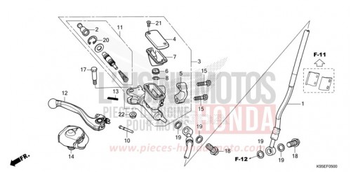 HAUPTBREMSZYLINDER, VORNE ZYLINDER CRF250RN de 2022